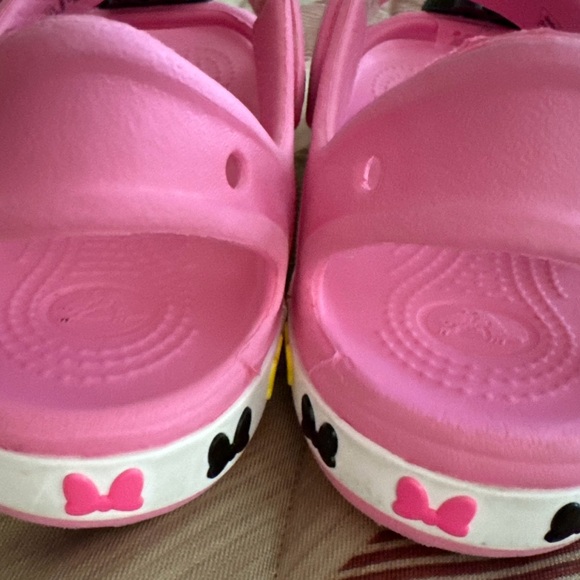 Crocs child Mini Mouse Disney Pink Multicolor Girl Sandals size 12C - Picture 7 of 12